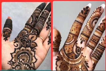 Aesthetic Simple Mehndi Designs Finger Front