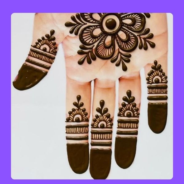 Easy Simple Finger Mehndi Design