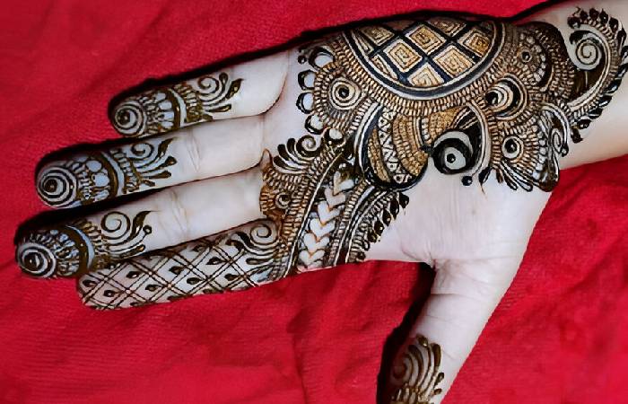 Front Hand Simple Mehndi Design