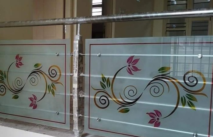 Glass Painting Balcony Design