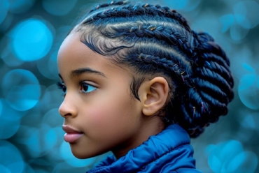 Natural Hair Little Black Girl Braided Hairstyles