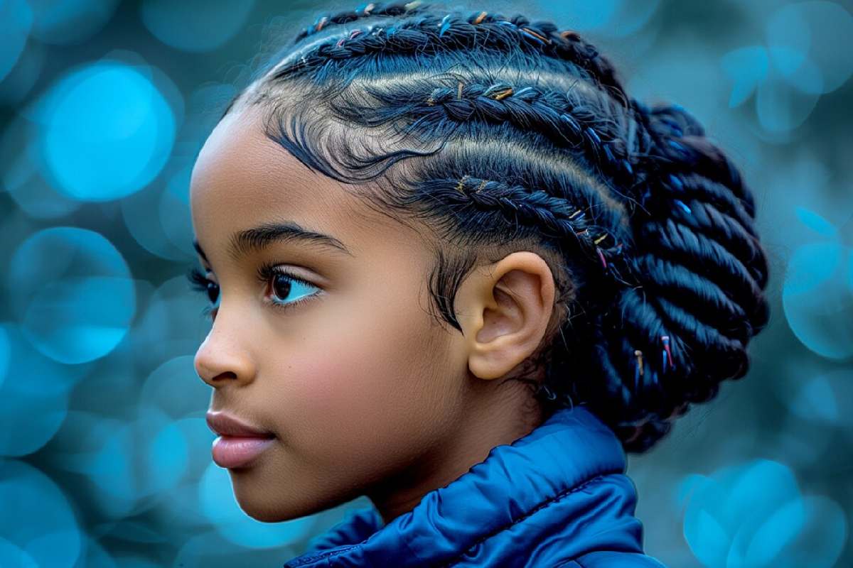 Natural Hair Little Black Girl Braided Hairstyles