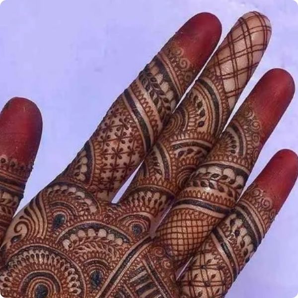 Royal Finger Mehndi Design