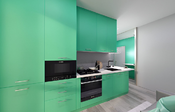 Small Kitchen Kitchen Laminates Color Combination