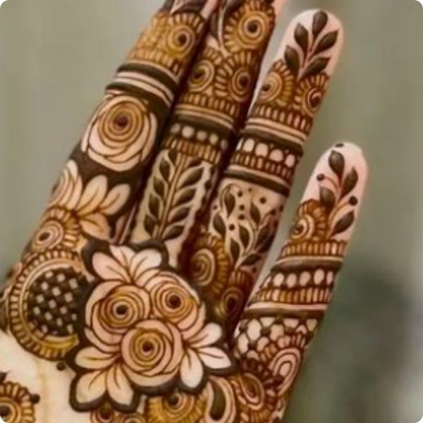 Stylish Finger Mehndi Design