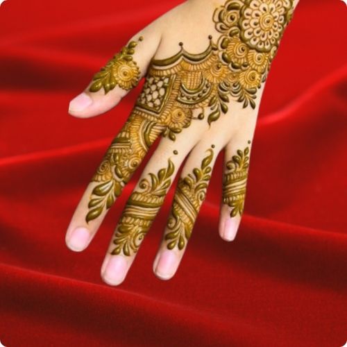 Easy Back Hand Mehndi Design