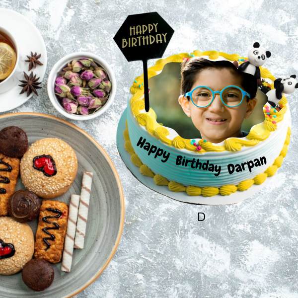 Happy Birthday Cake With Name And Photo Edit Boy