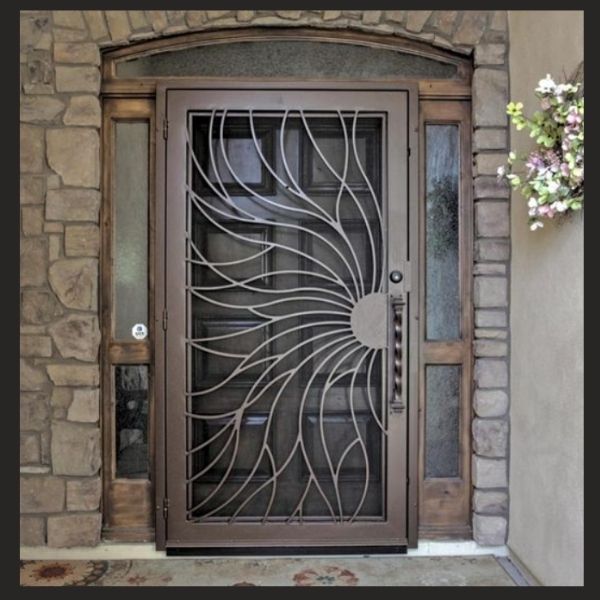 Iron Double Door Grill Gate Design For Main Door