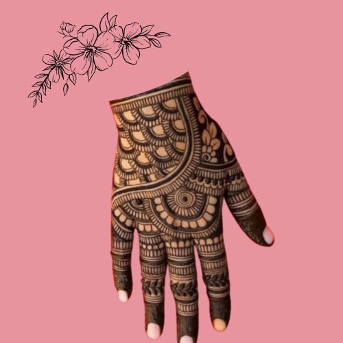 Modern Back Hand Mehndi Design