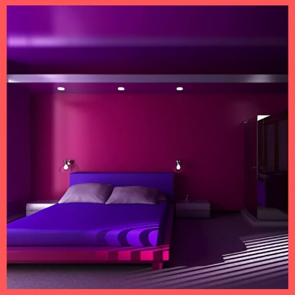 Purple Attractive Purple Two Colour Combination For Bedroom Walls