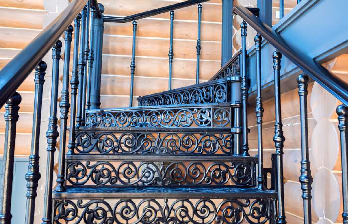 Simple Stairs Railing Designs In Iron