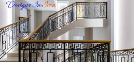 Simple Stairs Railing Designs In Iron