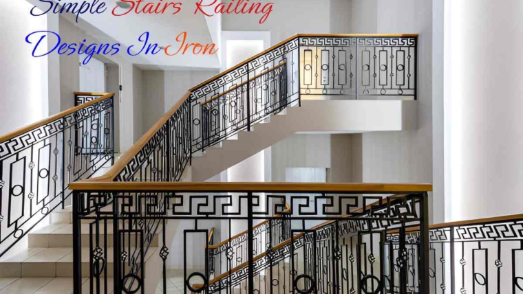 Simple Stairs Railing Designs In Iron