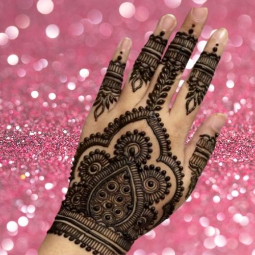 Stylish Back Hand Mehndi Design