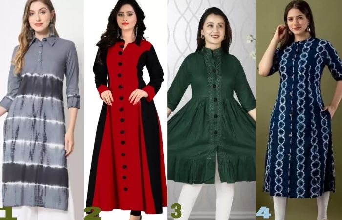 Stylish Collar Kurti Neck Design