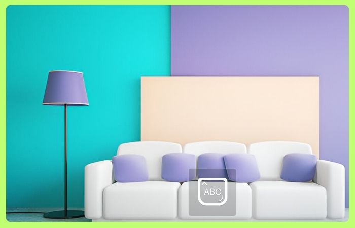 Two Colour Combination For Living Room