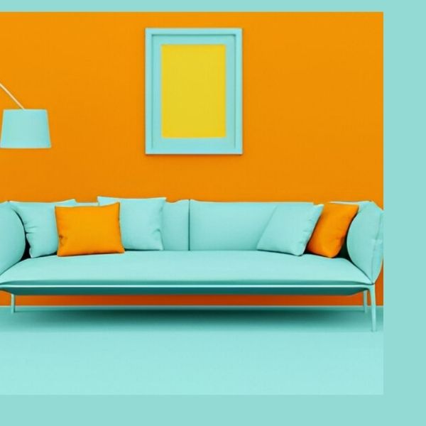 Two Colour Combination For Living Room