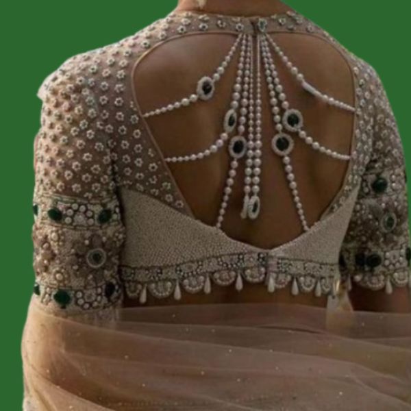 Traditional Wedding Blouse Back Design