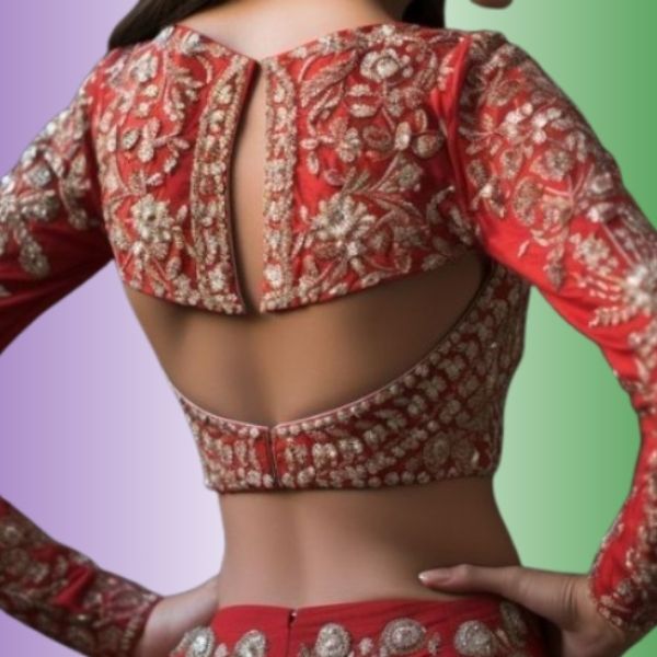 Wedding Blouse Back Design